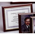 Dark Walnut Finish Slide-In Certificate Holder Plaque (10 1/2"x13")